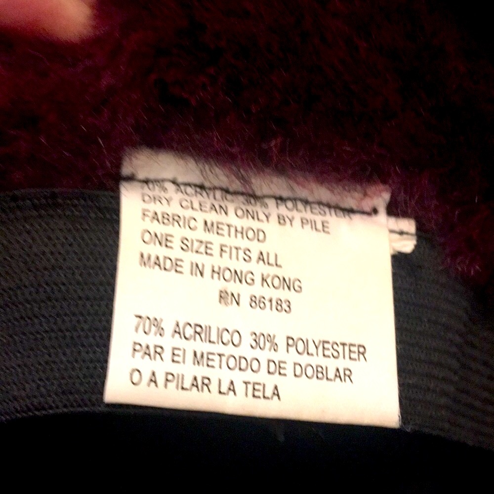 SET- Purple/Plum Faux Fur Hat & Infinity Scarf - Picture 11 of 15